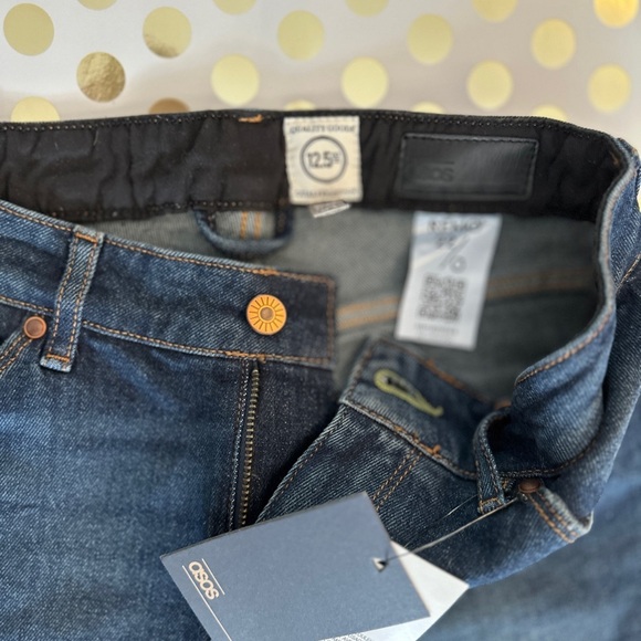 ASOS Blue Skinny Jeans with Distressed Details - Picture 2 of 3